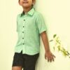 Khadi Light Green shirt for boys