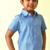 Handloom Blue shirt in Khadi