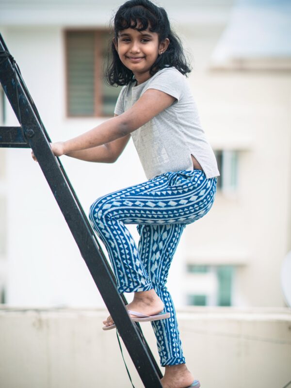 Chilling in Blue (Casual cotton Pants)