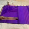 Bamboo silk saree in violet