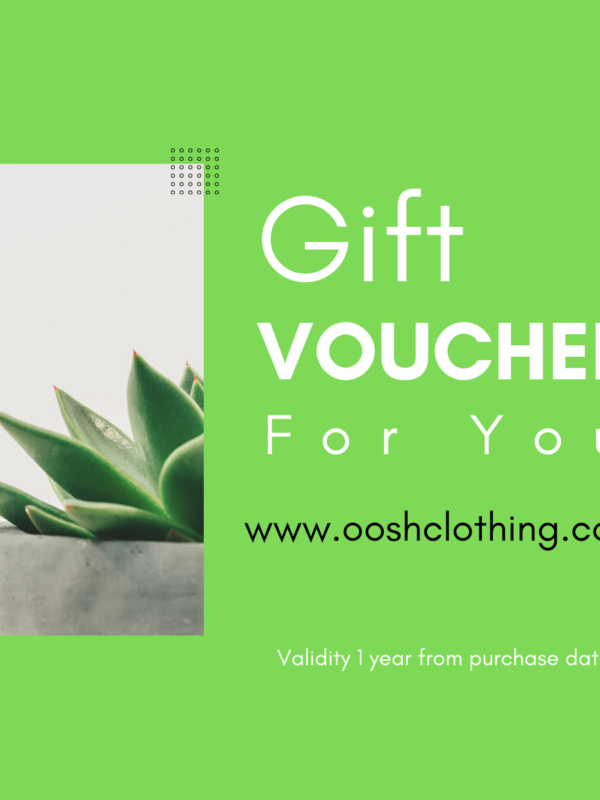 Gift card for online gifting by ooshclothing