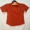 Orange Handloom Kurta Shirt for Boys