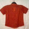 Handloom orange kurta shirt for boys