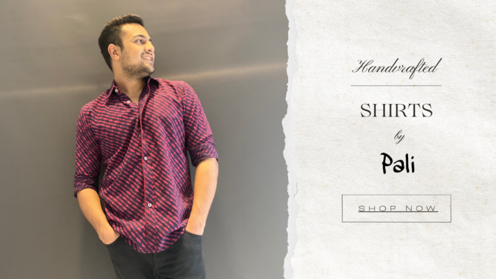 Handcrafted shirts for men in ethnic fabrics