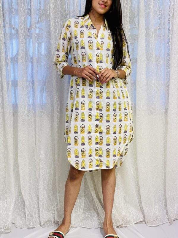 Sanganeri shirt dress