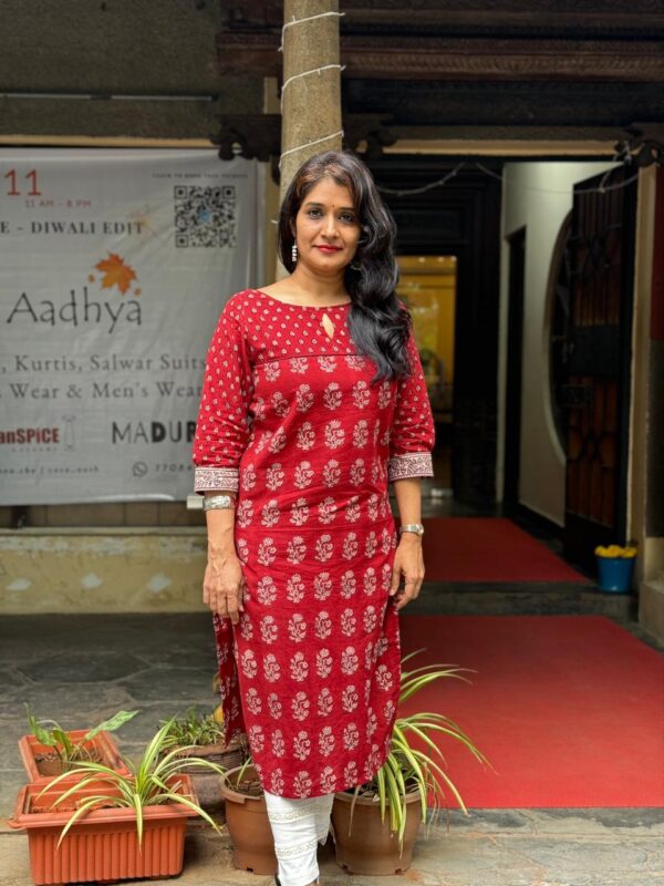Elegant Red Bagh Print kurtas the perfect festive attire